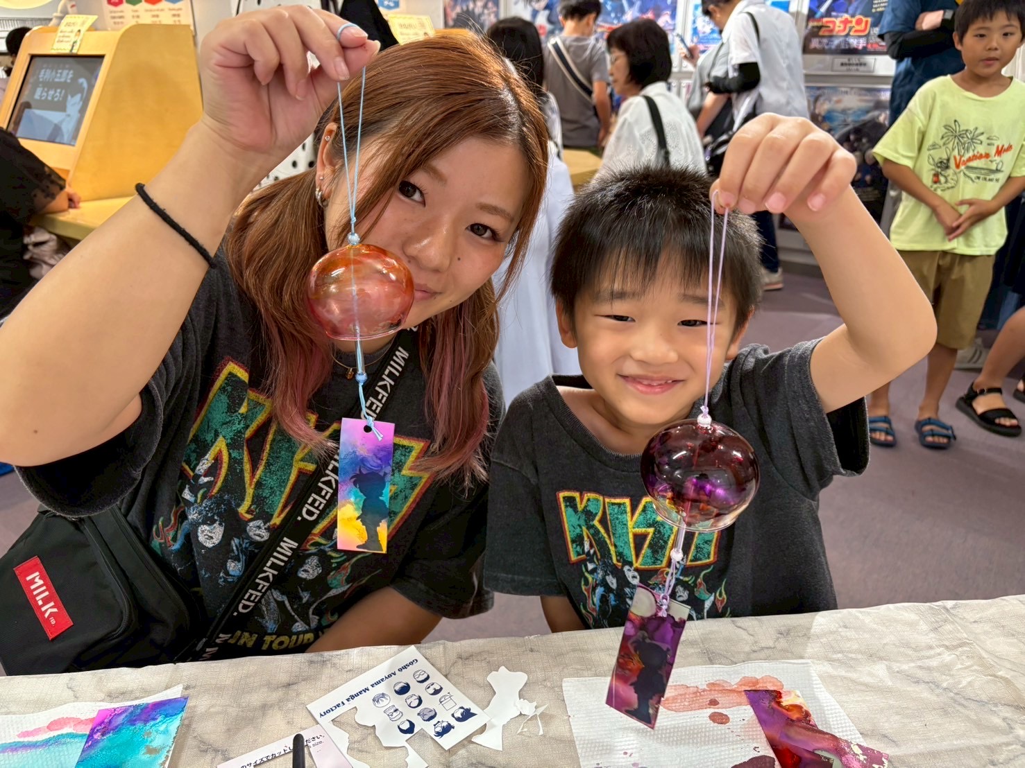 アルコールインクアートの風鈴づくりに挑戦！！