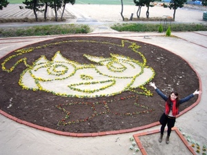 コナン君花壇完成！
