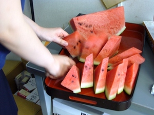 今日のおやつは大栄すいかです♪