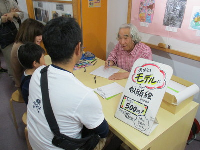 加藤先生の似顔絵コーナー♪