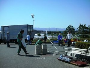 イベントテント張り