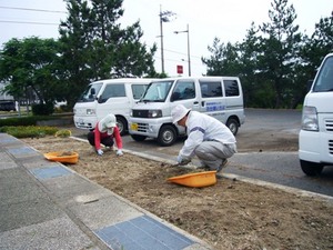 コナン通り清掃