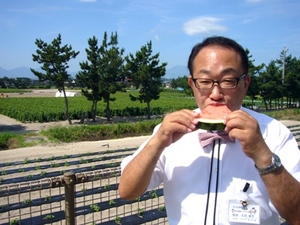 今日のおやつは大栄すいかです♪