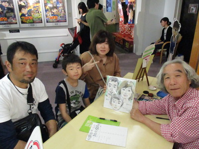 加藤先生の似顔絵コーナー♪